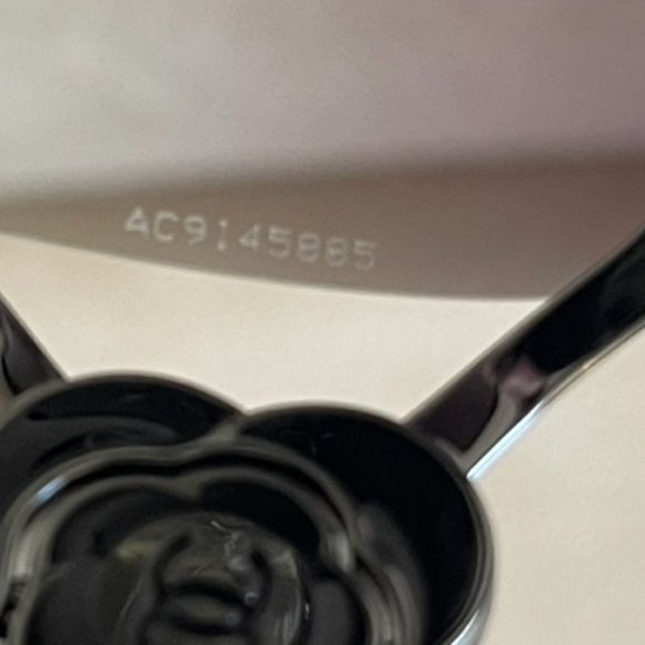 Chanel 4164-B 108/8G Rimless Shield Sunglasses Swarovski Crystal Camellia GREAT - Picture 10 of 12